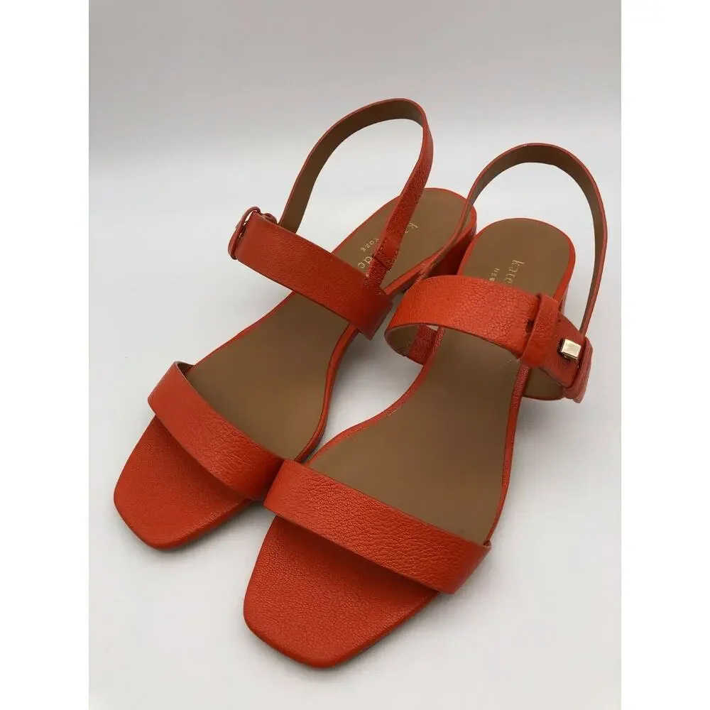 Kate Spade Lagoon Push Stud Women's Sandals Tamarillo Size 7.5B NEW
